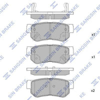 HiQ Rear Brake Pads Set SP1117