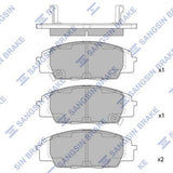 HiQ Front Brake Pads Set SP1434