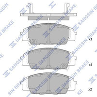 HiQ Front Brake Pads Set SP1434
