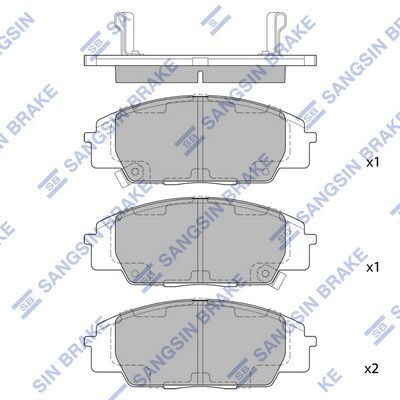 HiQ Front Brake Pads Set SP1434