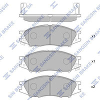 HiQ Front Brake Pads Set SP1156