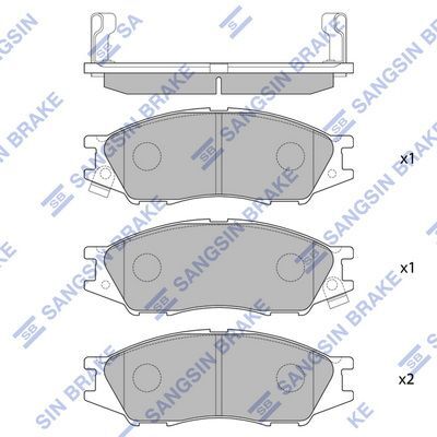 HiQ Front Brake Pads Set SP1156