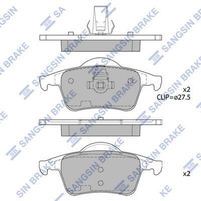 HiQ Rear Brake Pads Set SP2123