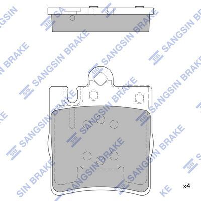 HiQ Rear Brake Pads Set SP1089A