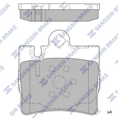 HiQ Rear Brake Pads Set SP2192