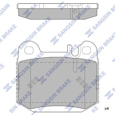 HiQ Rear Brake Pads Set SP1930