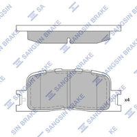 HiQ Rear Brake Pads Set SP2038