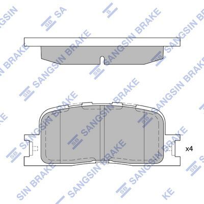 HiQ Rear Brake Pads Set SP2038