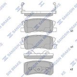 HiQ Rear Brake Pads Set SP2076