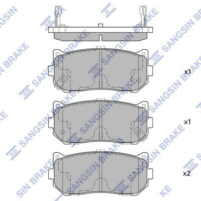 HiQ Rear Brake Pads Set SP1079-R