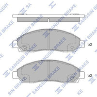 HiQ Front Brake Pads Set SP1408