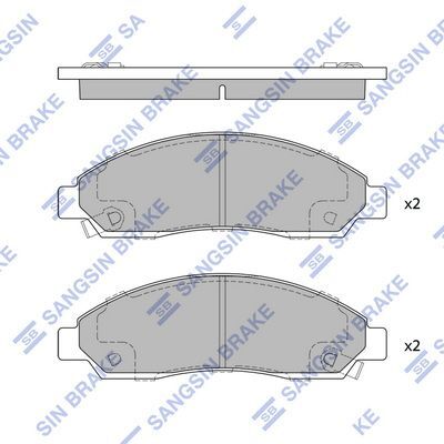 HiQ Front Brake Pads Set SP1408