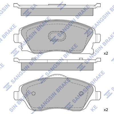 HiQ Front Brake Pads Set SP1745