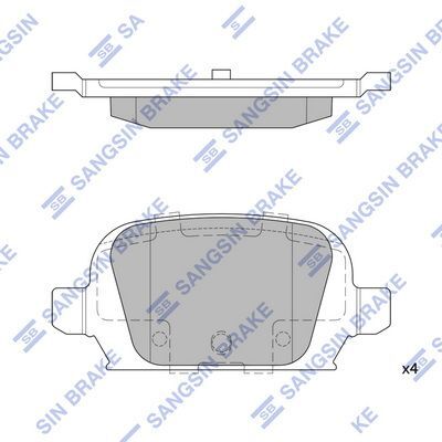 HiQ Rear Brake Pads Set SP1864