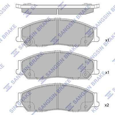 HiQ Front Brake Pads Set SP1235