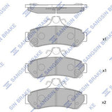 HiQ Rear Brake Pads Set SP1236