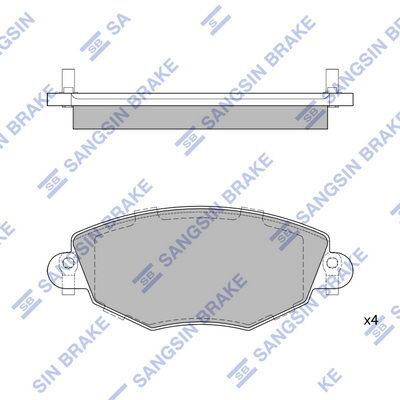HiQ Front Brake Pads Set SP2030