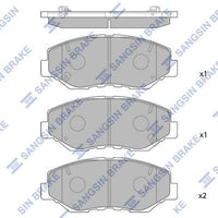 HiQ Front Brake Pads Set SP1237