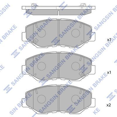 HiQ Front Brake Pads Set SP1237