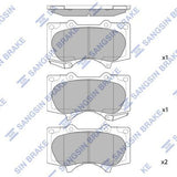 HiQ Front Brake Pads Set SP2033