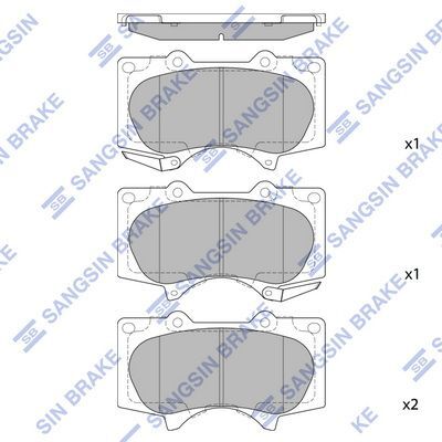 HiQ Front Brake Pads Set SP2033