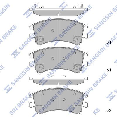 HiQ Front Brake Pads Set SP1518