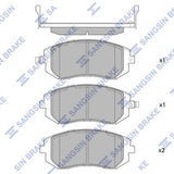 HiQ Front Brake Pads Set SP1367