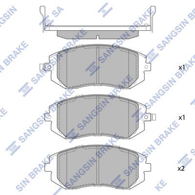 HiQ Front Brake Pads Set SP1367