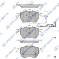 HiQ Front Brake Pads Set SP2097