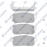 HiQ Rear Brake Pads Set SP1163
