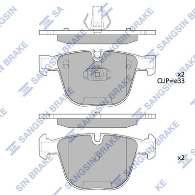 HiQ Rear Brake Pads Set SP2164