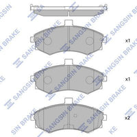 HiQ Front Brake Pads Set SP1152
