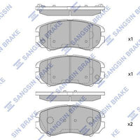 HiQ Front Brake Pads Set SP1155