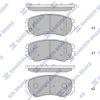 HiQ Front Brake Pads Set SP1155