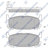 HiQ Rear Brake Pads Set SP1525