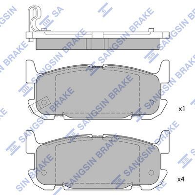 HiQ Rear Brake Pads Set SP1525