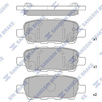 HiQ Rear Brake Pads Set SP1184