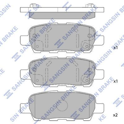 HiQ Rear Brake Pads Set SP1184