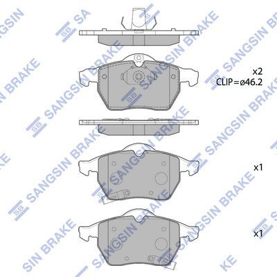 HiQ Front Brake Pads Set SP1757