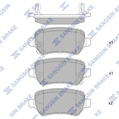 HiQ Rear Brake Pads Set SP1536