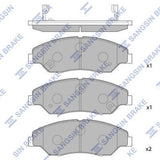 HiQ Front Brake Pads Set SP1118
