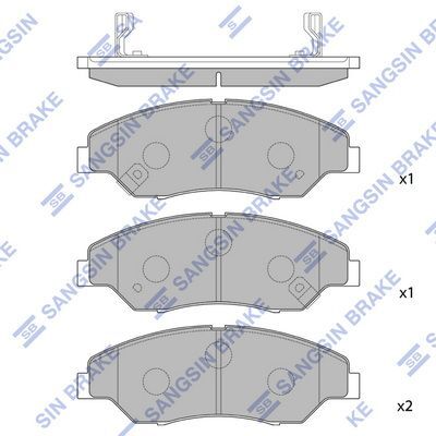 HiQ Front Brake Pads Set SP1118