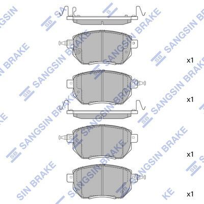 HiQ Front Brake Pads Set SP2107