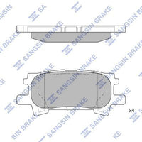 HiQ Rear Brake Pads Set SP1385