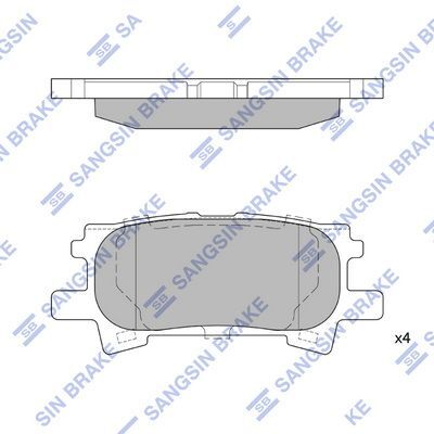 HiQ Rear Brake Pads Set SP1385