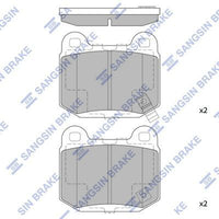 HiQ Rear Brake Pads Set SP1495