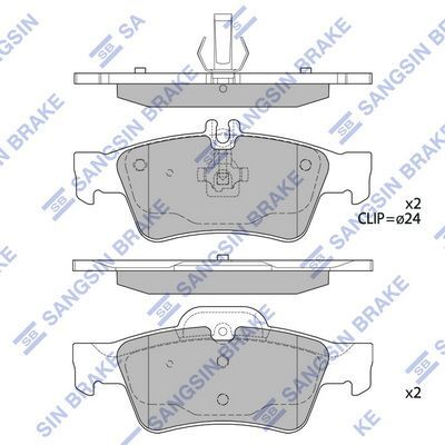 HiQ Rear Brake Pads Set SP2209
