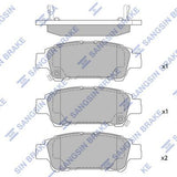 HiQ Rear Brake Pads Set SP1423