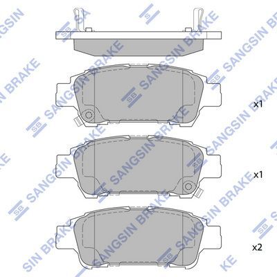 HiQ Rear Brake Pads Set SP1423