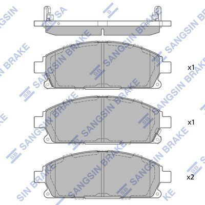HiQ Front Brake Pads Set SP1365